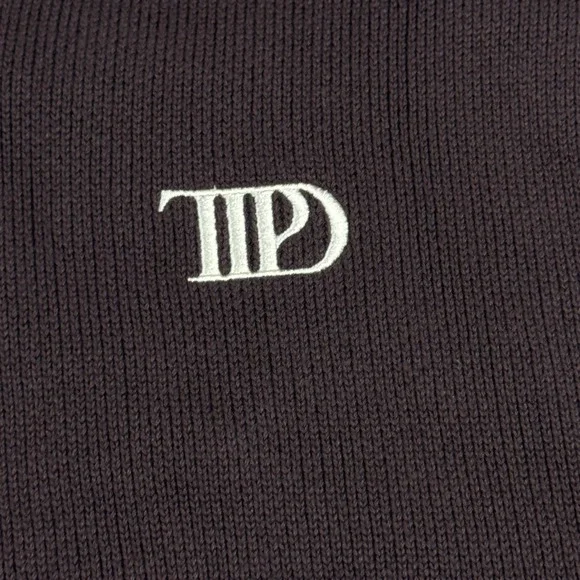 Taylor Swift The Tortured Poets Department TTPD Brown V-Neck Sweater Large - Picture 3 of 8